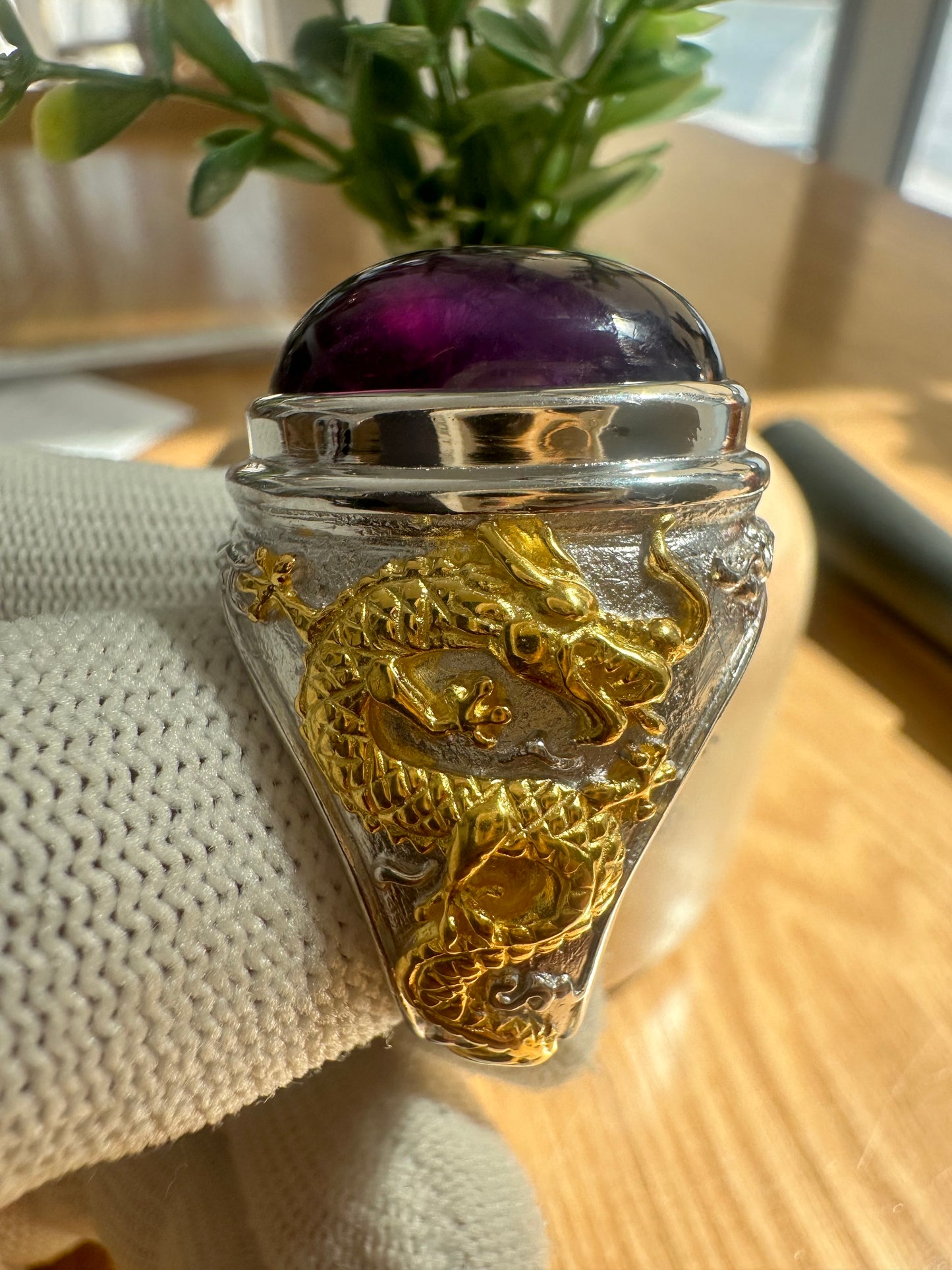 Elegant 925 Silver Amethyst Ring – February Birthstone Jewelry