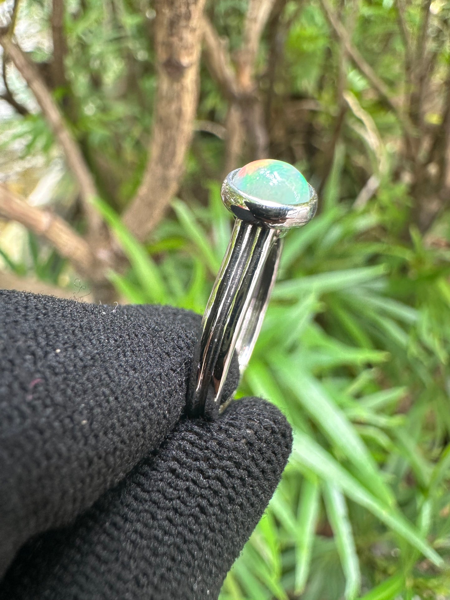 Shop this Ethiopian Opal Ring for Women in S925 silver, white gold plated – October birthstone gift perfect for Valentine’s Day, Mother’s Day & more.