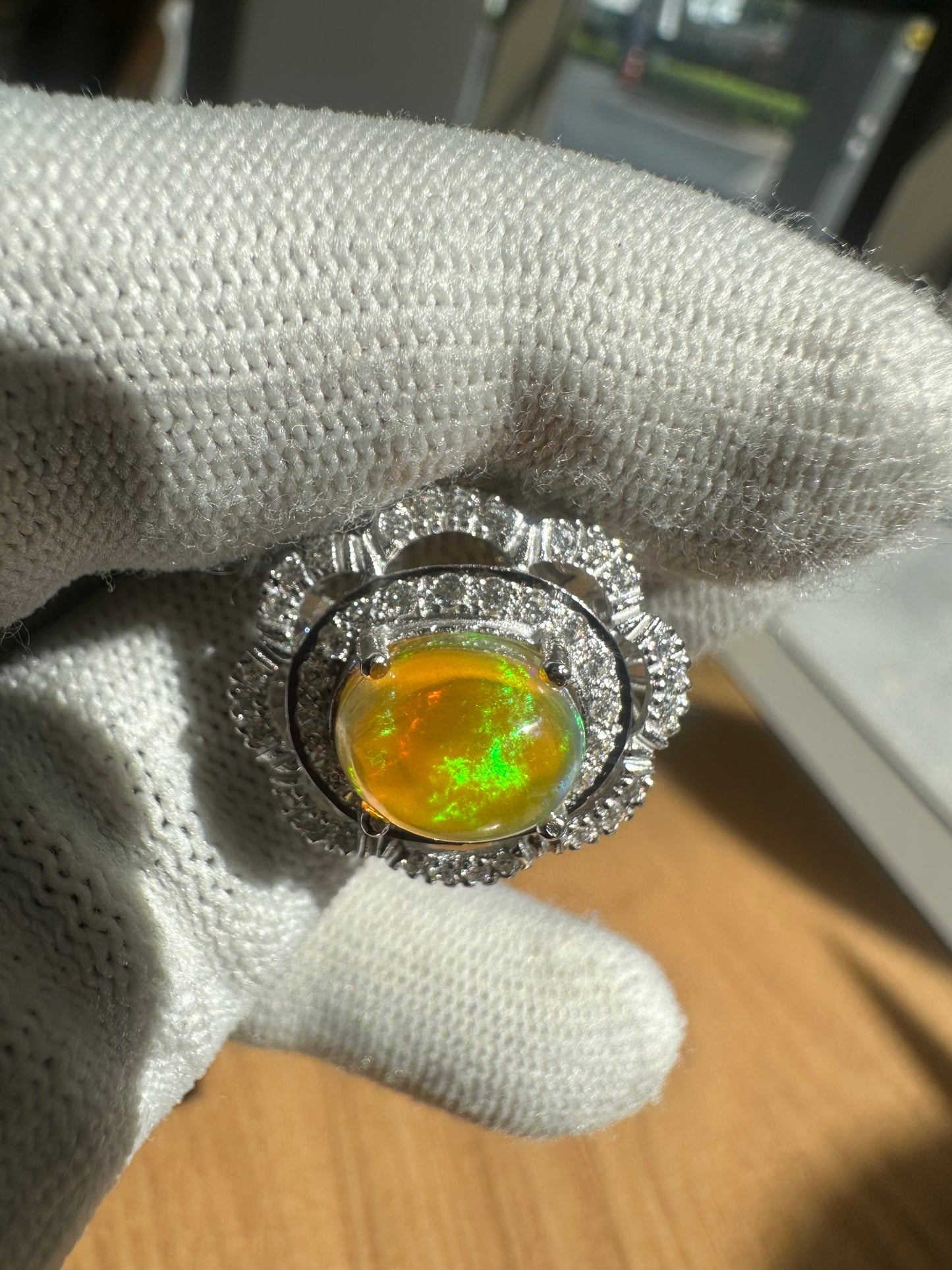 Opal Ring in 925 Silver – October Birthstone Jewelry – Elegant, Colorful, and Timeless