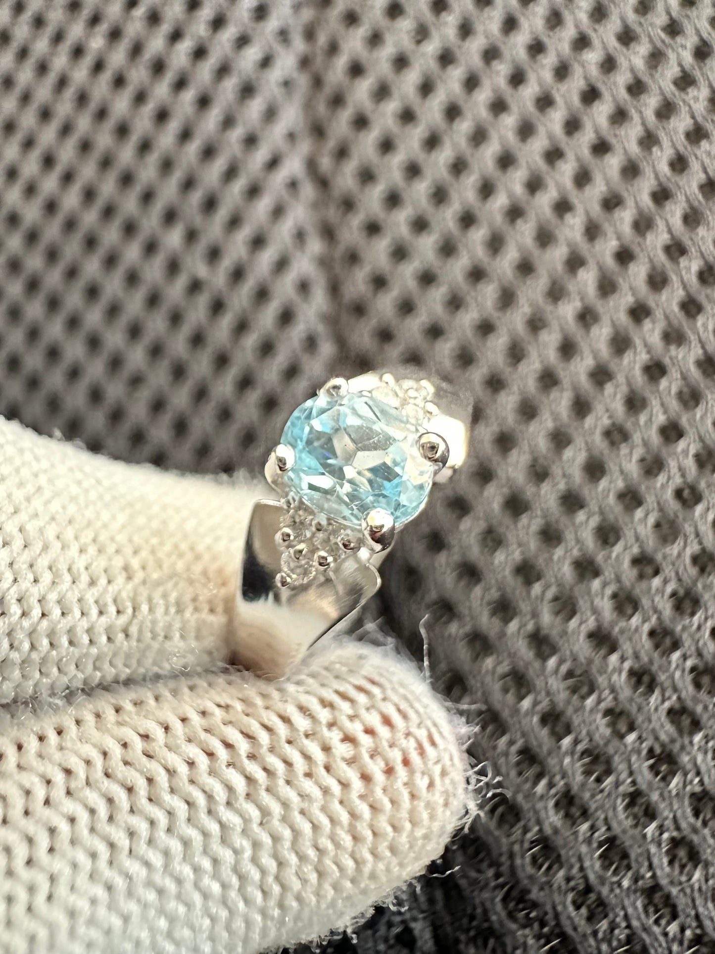 Elegant Swiss Blue Topaz Ring for Women in 925 Sterling Silver – Timeless Beauty and Sparkling Sophistication