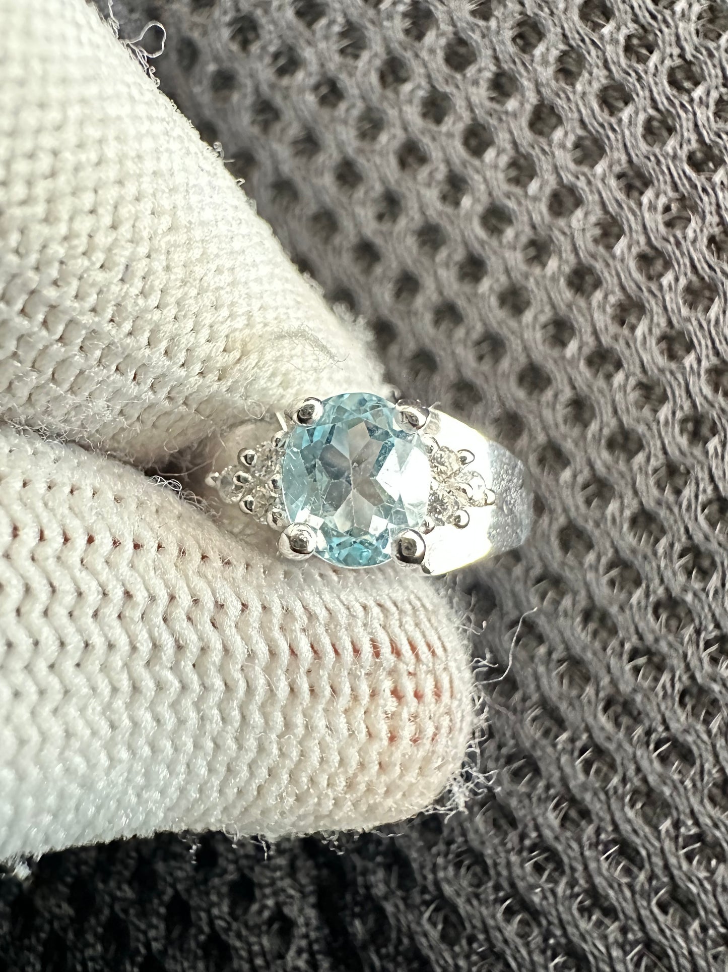 Elegant Swiss Blue Topaz Ring for Women in 925 Sterling Silver – Timeless Beauty and Sparkling Sophistication