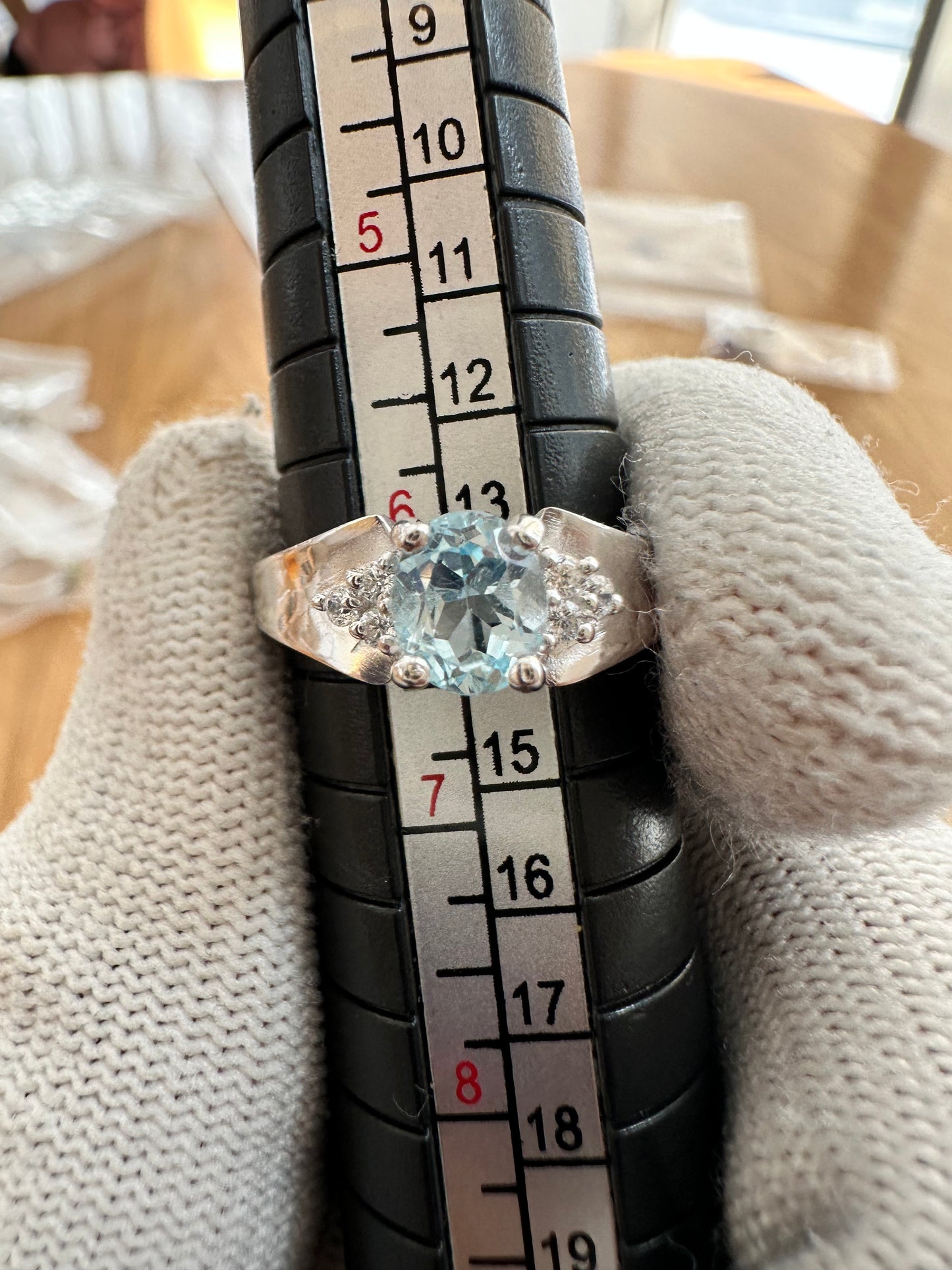 Elegant Swiss Blue Topaz Ring for Women in 925 Sterling Silver – Timeless Beauty and Sparkling Sophistication