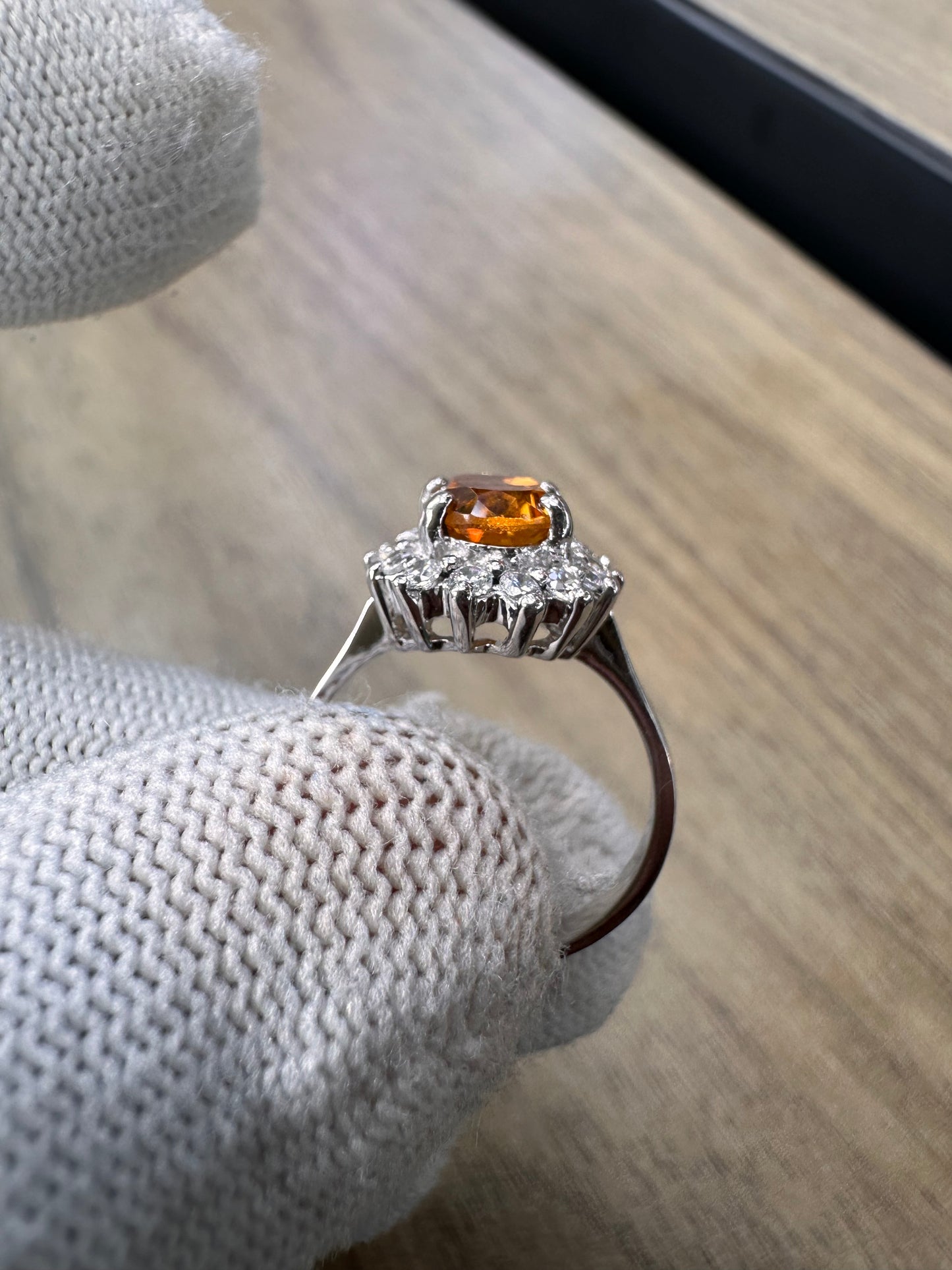 Citrine November Birthstone Ring – Sterling Silver Elegance