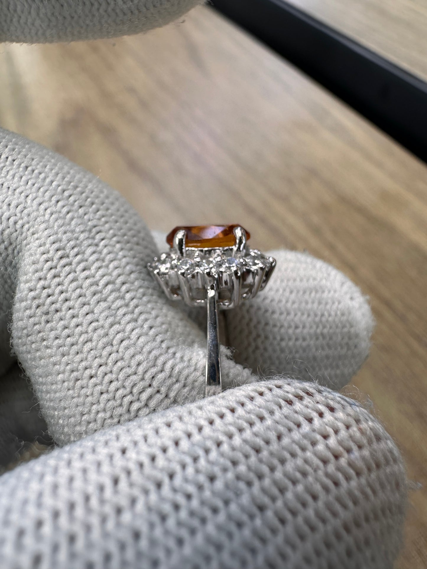 Citrine November Birthstone Ring – Sterling Silver Elegance