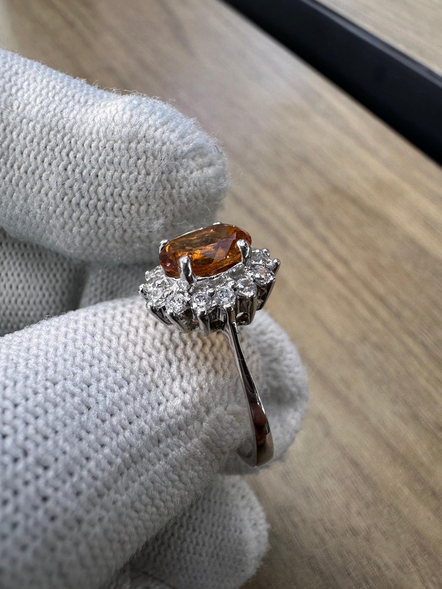 Citrine November Birthstone Ring – Sterling Silver Elegance