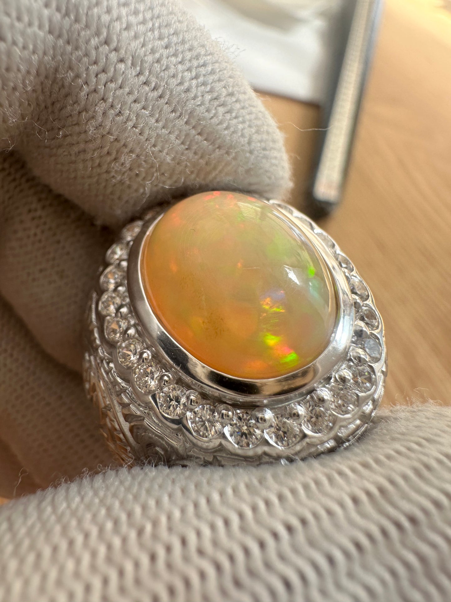 Opal Ring in 925 Silver – October Birthstone Jewelry – Elegant, Colorful, and Timeless