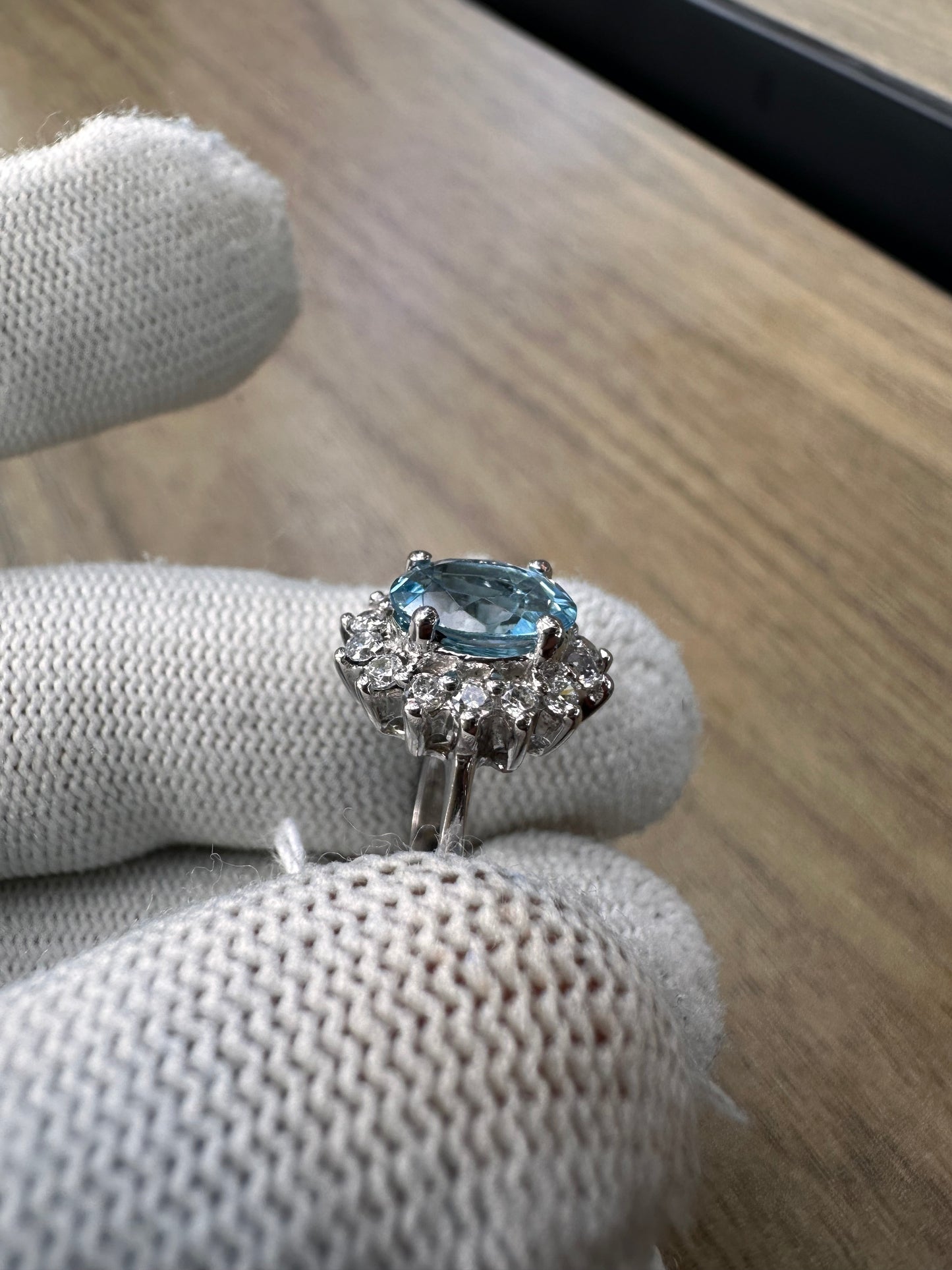 Swiss Blue Topaz November Birthstone Ring in 925 Sterling Silver – Elegant and Timeless