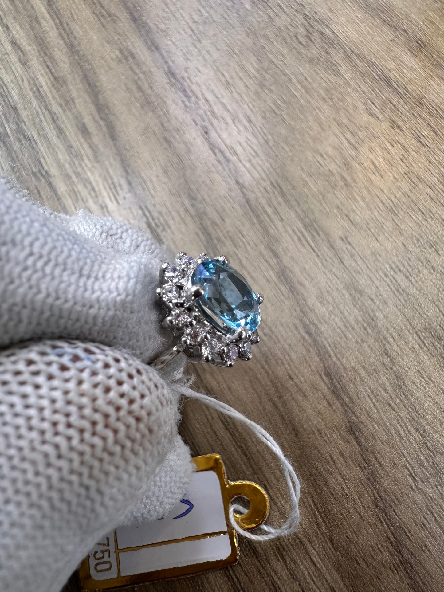 Swiss Blue Topaz November Birthstone Ring in 925 Sterling Silver – Elegant and Timeless
