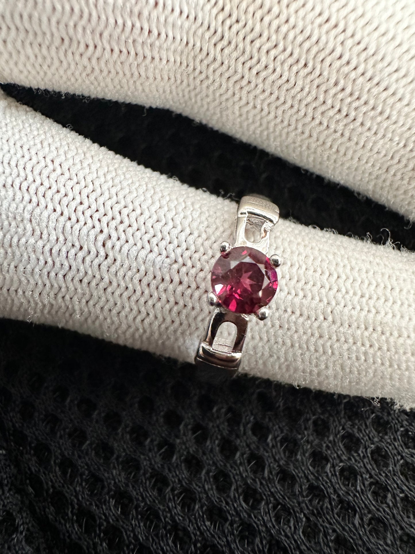 October Birthstone: Rubellite Tourmaline in Silver