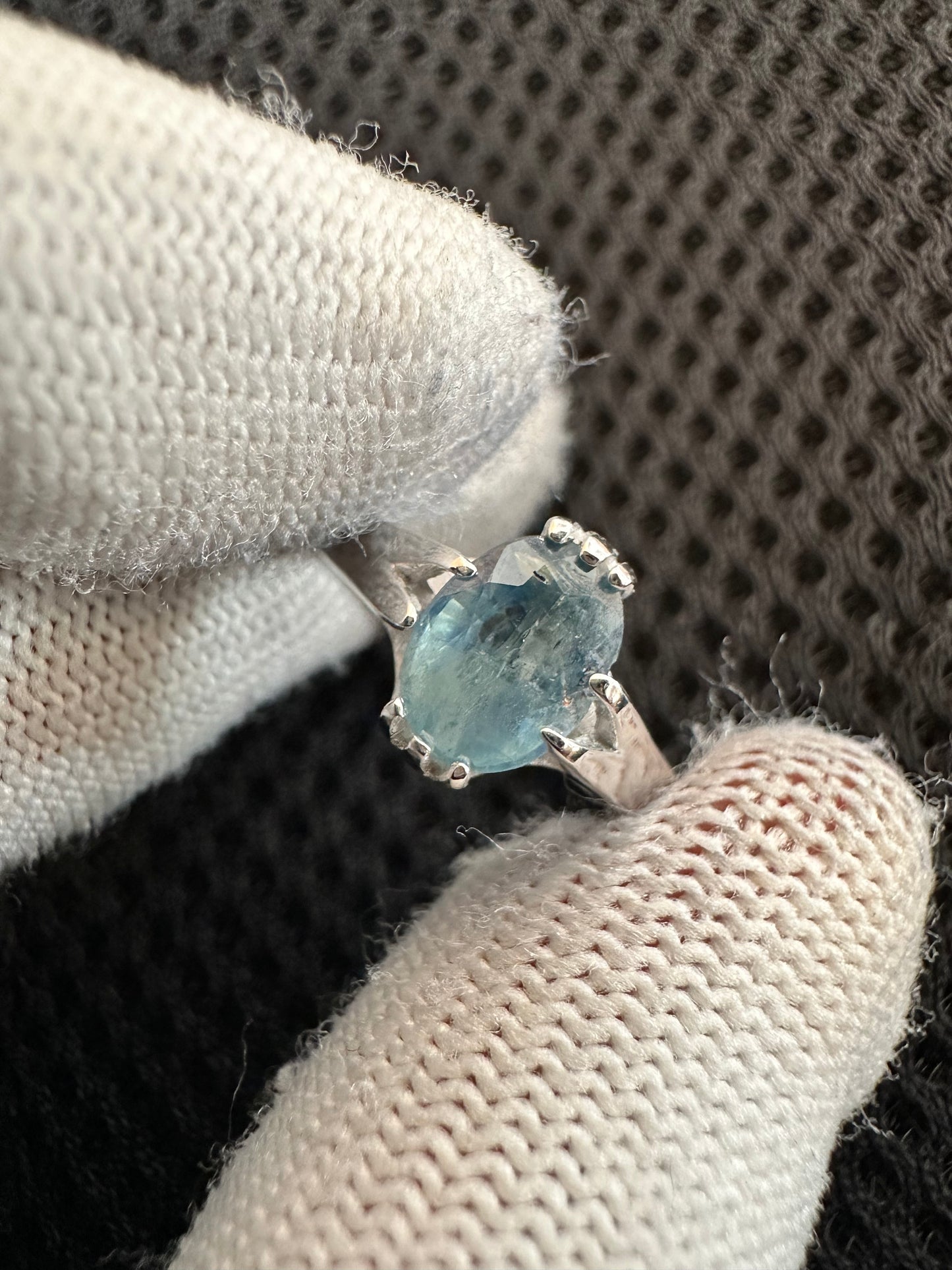 September Birthstone Ring: 925 Sterling Silver Rhodium-Plated, Natural Sapphire Gemstone, Classic Minimalist Jewelry