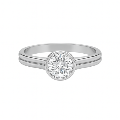 Shop this 1ct D Color Moissanite Solitaire Ring in S925 silver, white gold plated, GRA certified – perfect engagement or gift ring for her