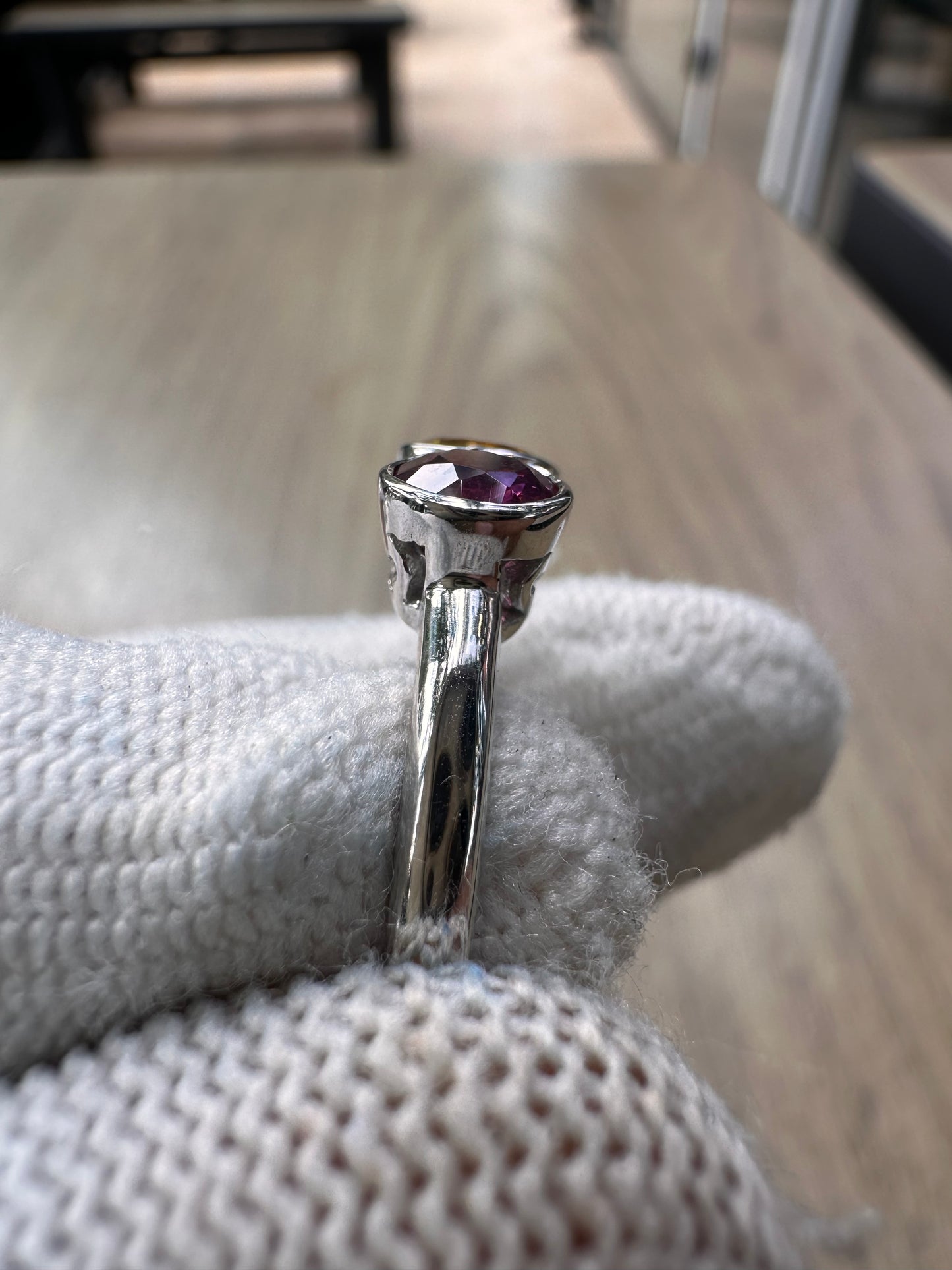 925 Sterling Silver Garnet and Citrine Duo Ring for Women – Vibrant Birthstone Jewellery for Strength and Joy