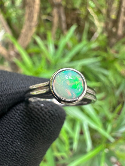 Shop this Ethiopian Opal Ring for Women in S925 silver, white gold plated – October birthstone gift perfect for Valentine’s Day, Mother’s Day & more.