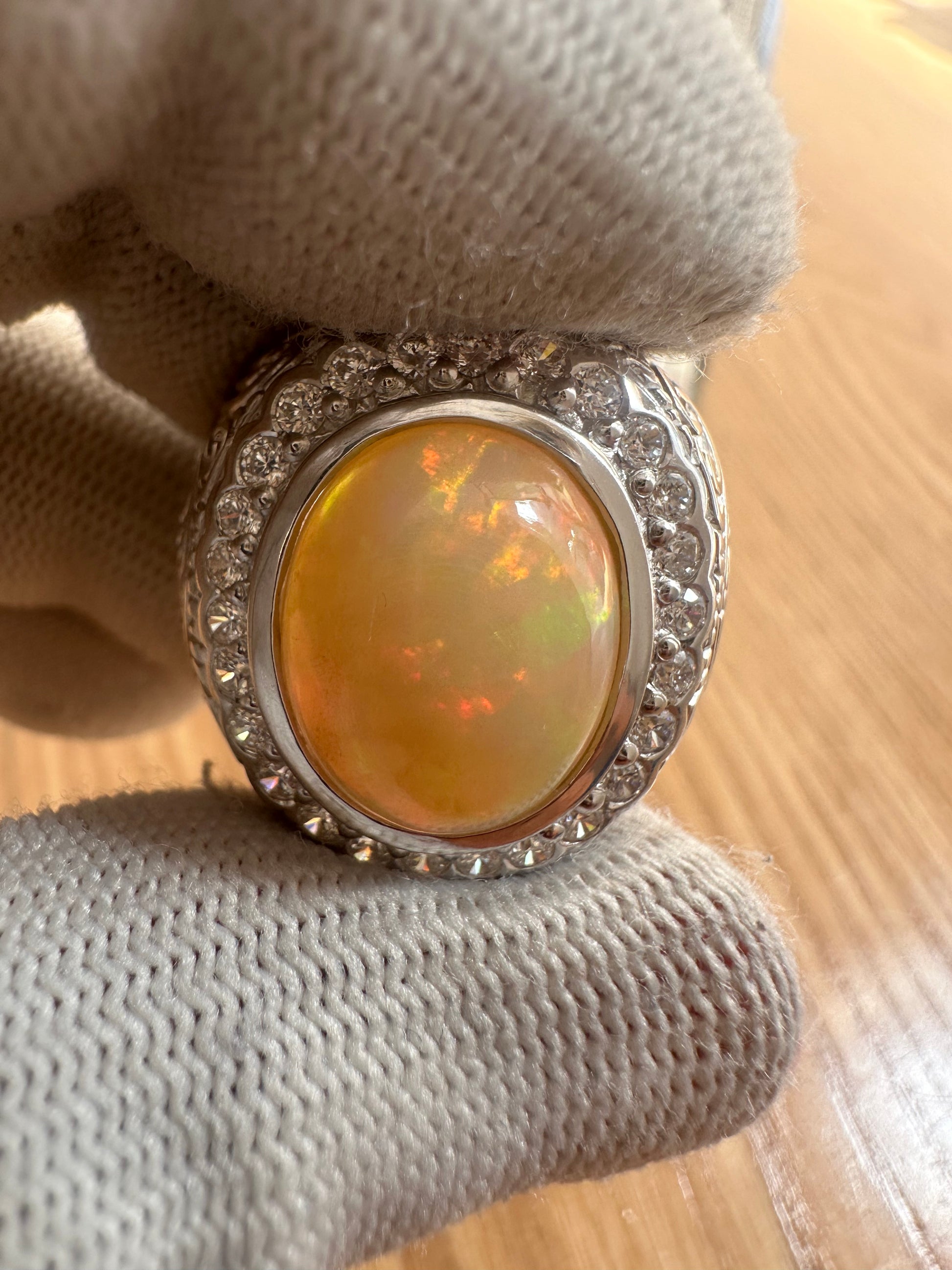 Opal Ring in 925 Silver – October Birthstone Jewelry – Elegant, Colorful, and Timeless