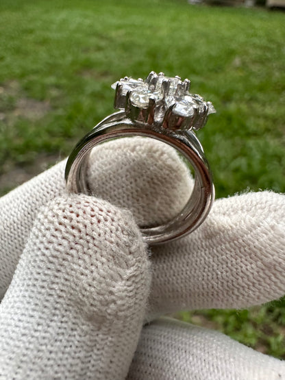 Timeless Moissanite Ring in 925 Silver Setting