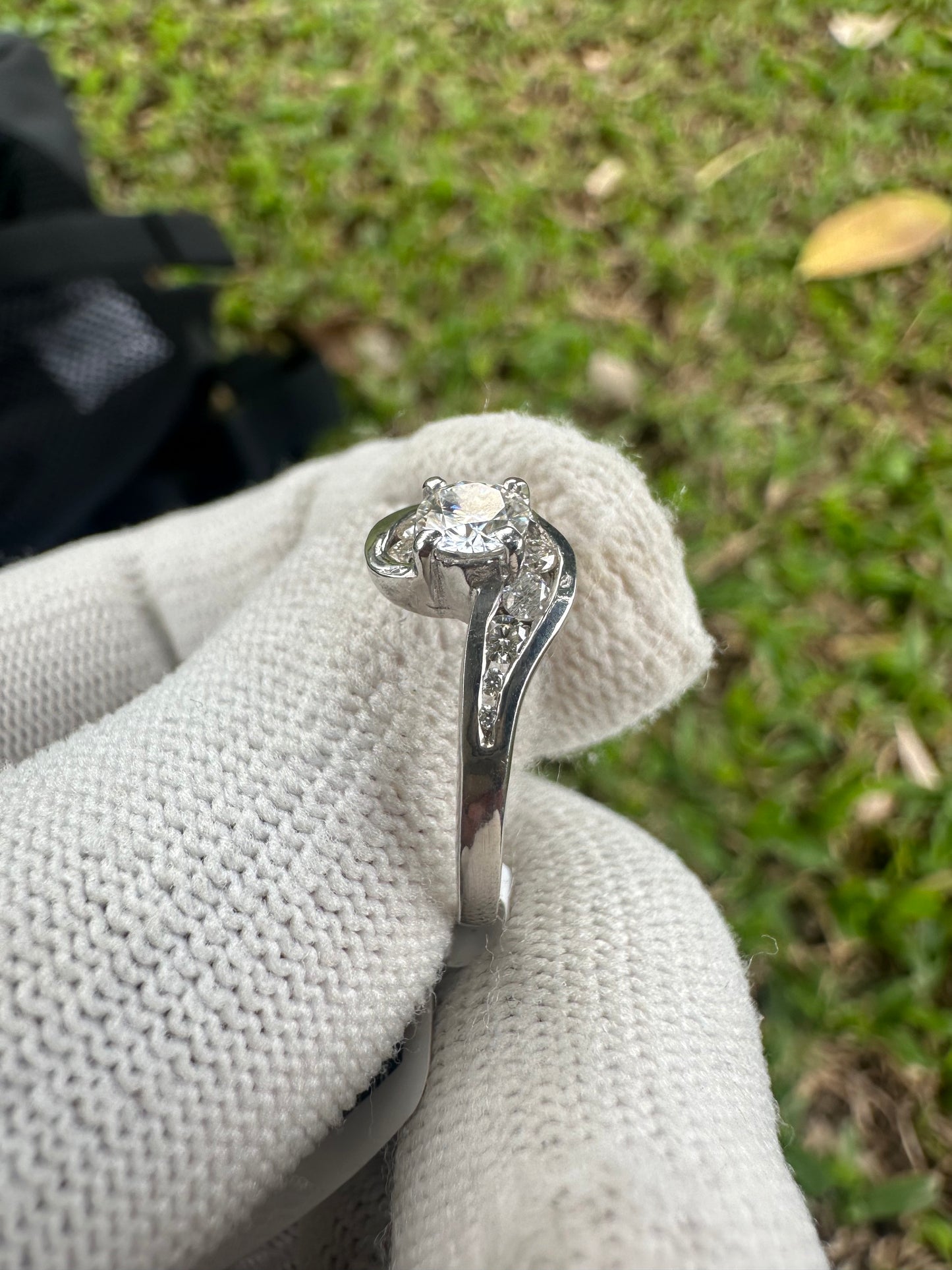 925 Silver Ring with Moissanite A gift for Her