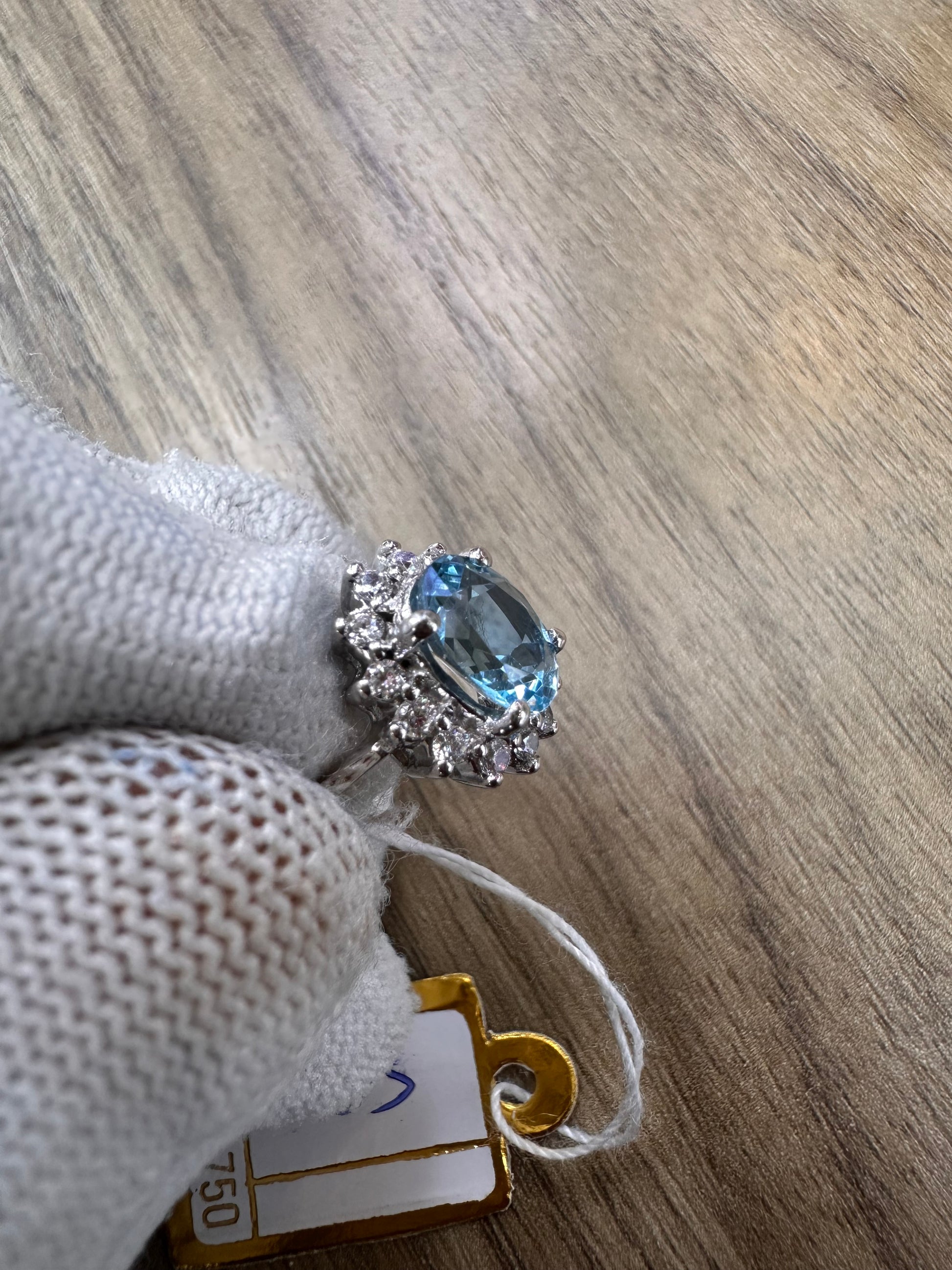 Swiss Blue Topaz November Birthstone Ring in 925 Sterling Silver – Elegant and Timeless
