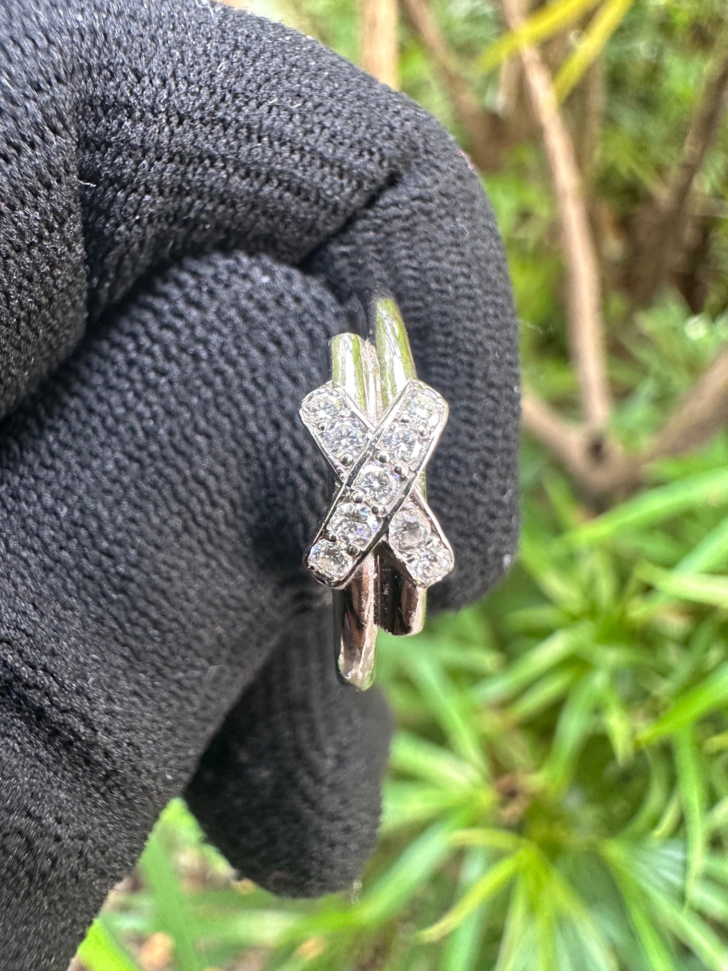 D Color Moissanite Ring for Women S925 Sterling Silver  Elegant Engagement & Wedding Ring, White Gold Plated Jewelelry Gift