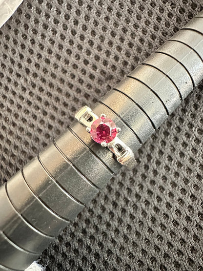 October Birthstone: Rubellite Tourmaline in Silver

